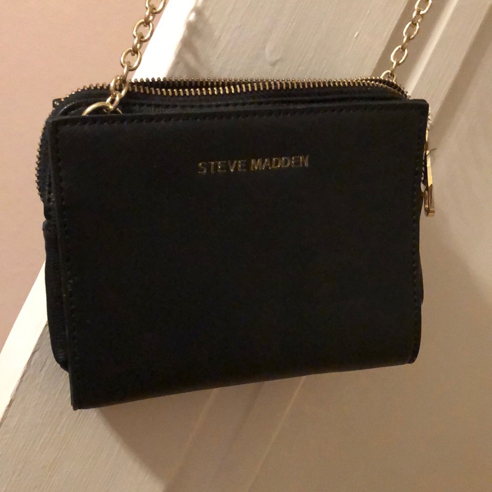 Steve Madden black going out purse